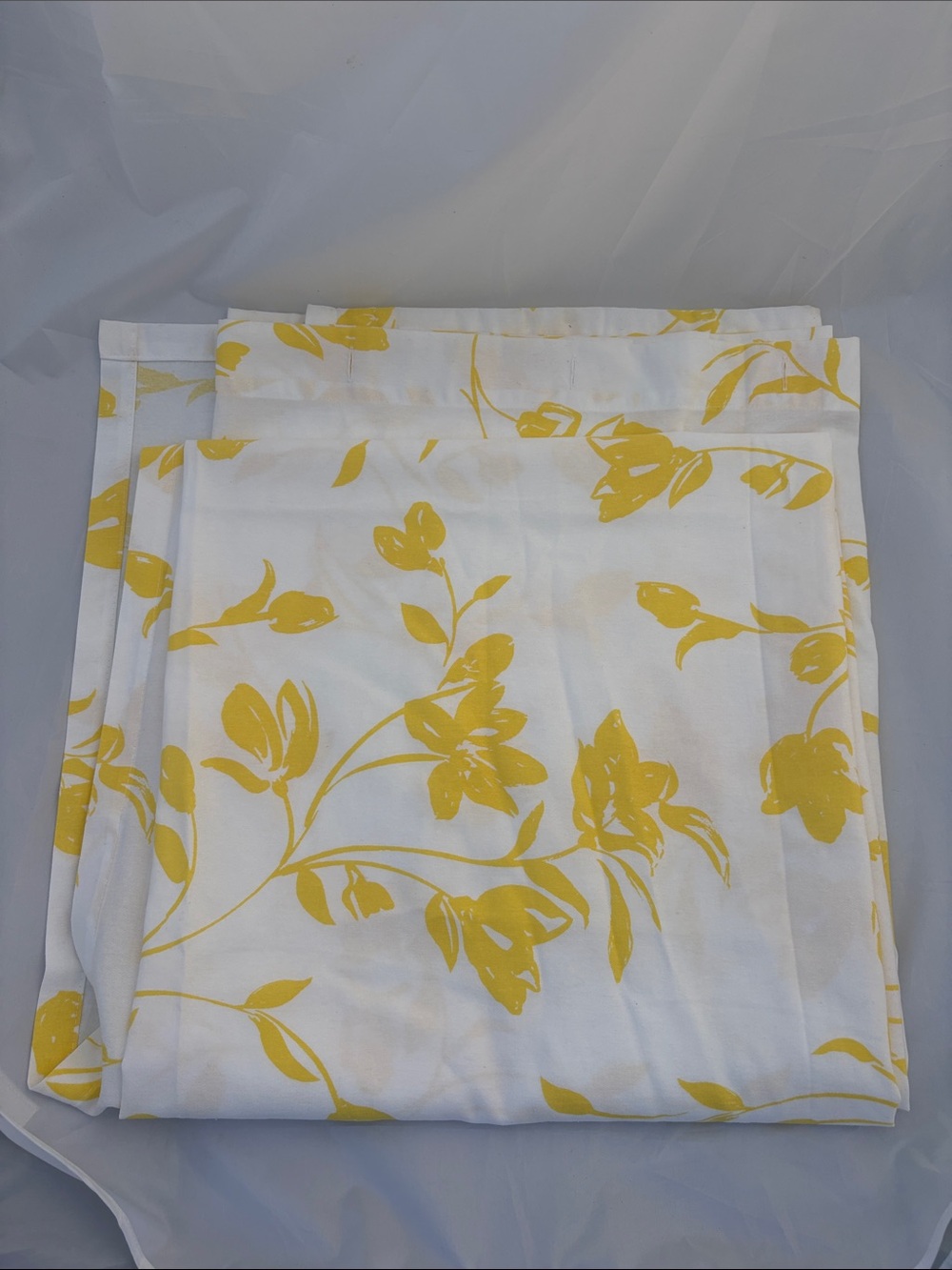 kate spade Yellow & White Floral Shower Curtain